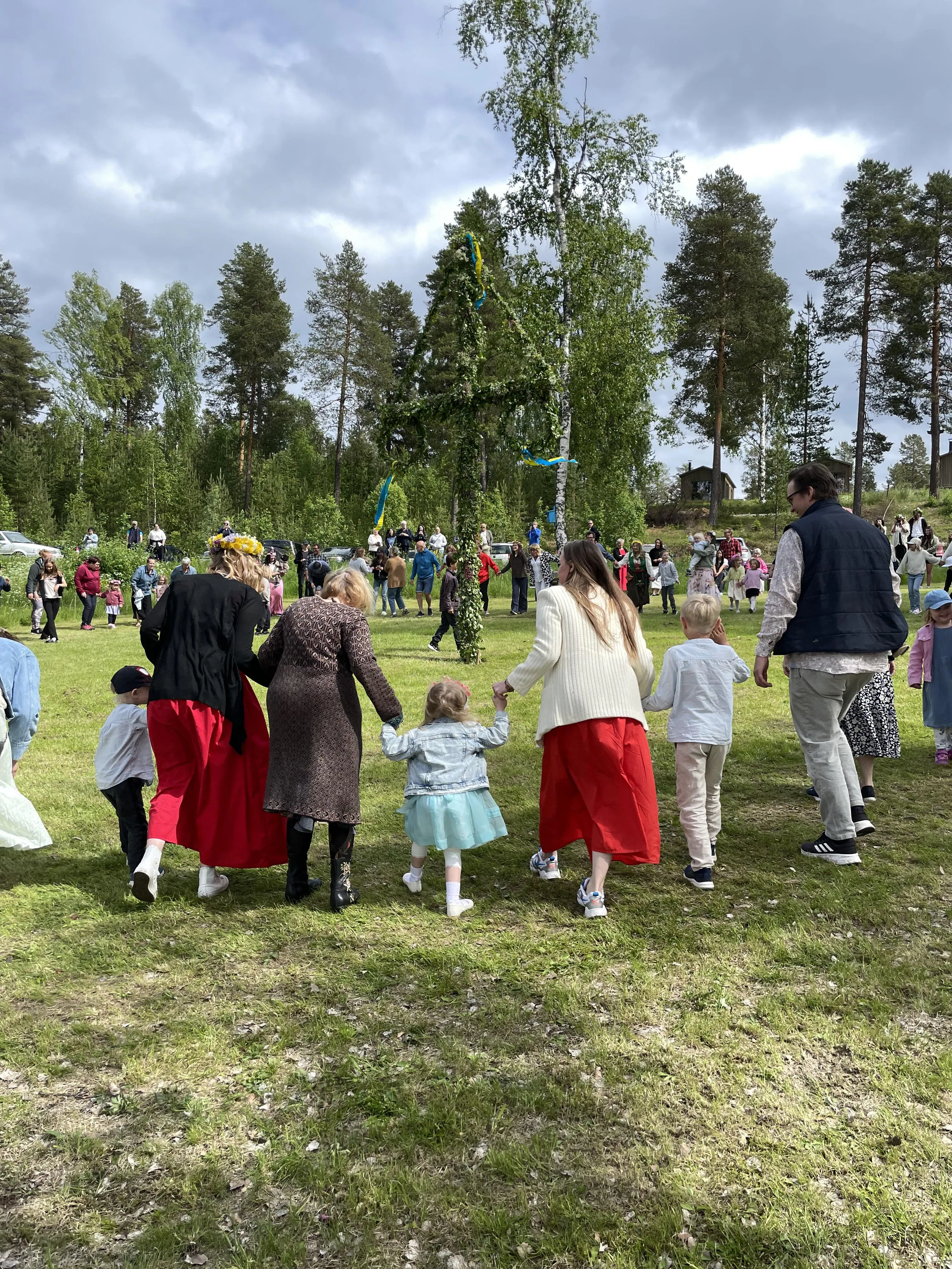 Midsommarfirande i Sörbyparken